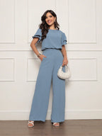 Conjunto Feminino Blusa e Calça Pantalona