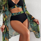 Biquíni Feminino Hot Pant Pantanal + Saída de Praia