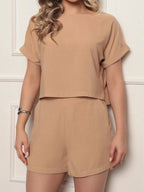 Conjunto Feminino Alfaiataria Blusa e Short