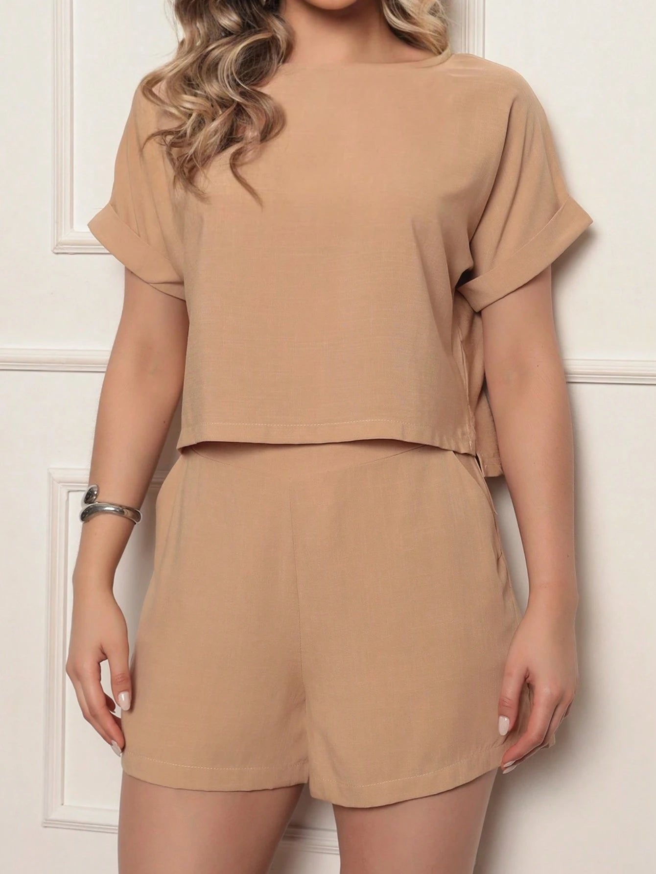 Conjunto Feminino Alfaiataria Blusa e Short