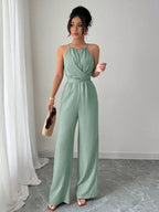 Macacão Longo Feminino sem Manga