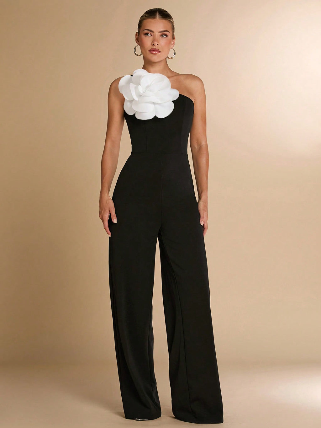 Macacão Assimétrico Um Ombro Só Feminino Elegante