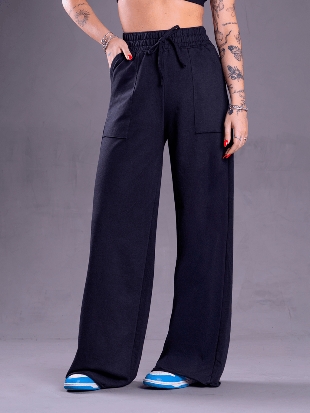 Calça Pantalona Feminina Moletinho