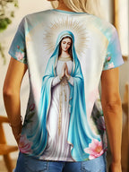 Camiseta Nossa Senhora – Devoção, Beleza e Proteção no Seu Dia a Dia