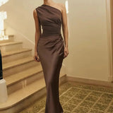 Vestido Feminino Elegante Ombro Único - Julissa