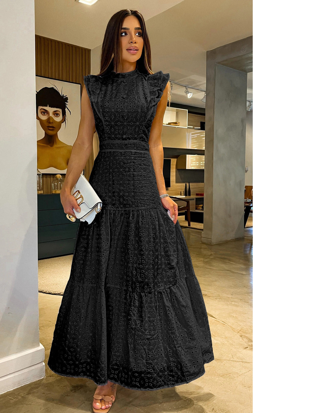 Vestido Feminino Elegante Midi - May