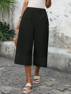 Calça Capri Pantalona Feminina 100% Algodão