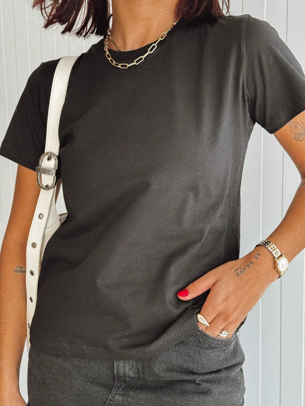 Blusa Manga Curta Básica Feminina 100% Algodão