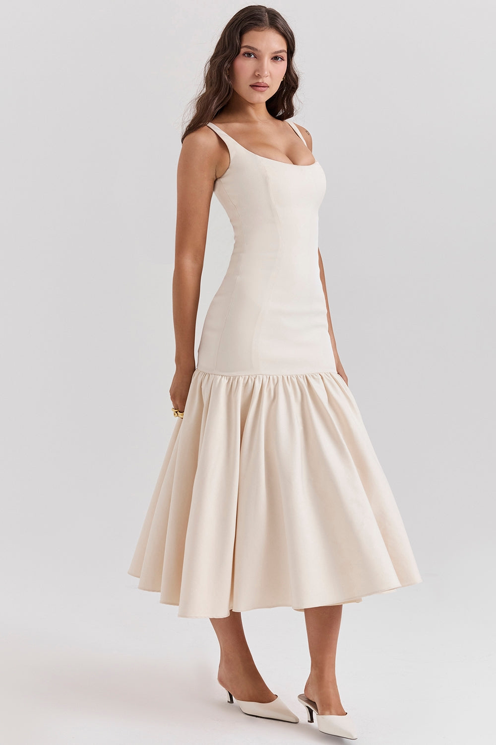 Vestido Feminino Midi Rodado - Loren