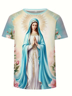 Camiseta Nossa Senhora – Devoção, Beleza e Proteção no Seu Dia a Dia