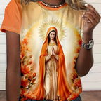 Camiseta Nossa Senhora – Devoção, Beleza e Proteção no Seu Dia a Dia