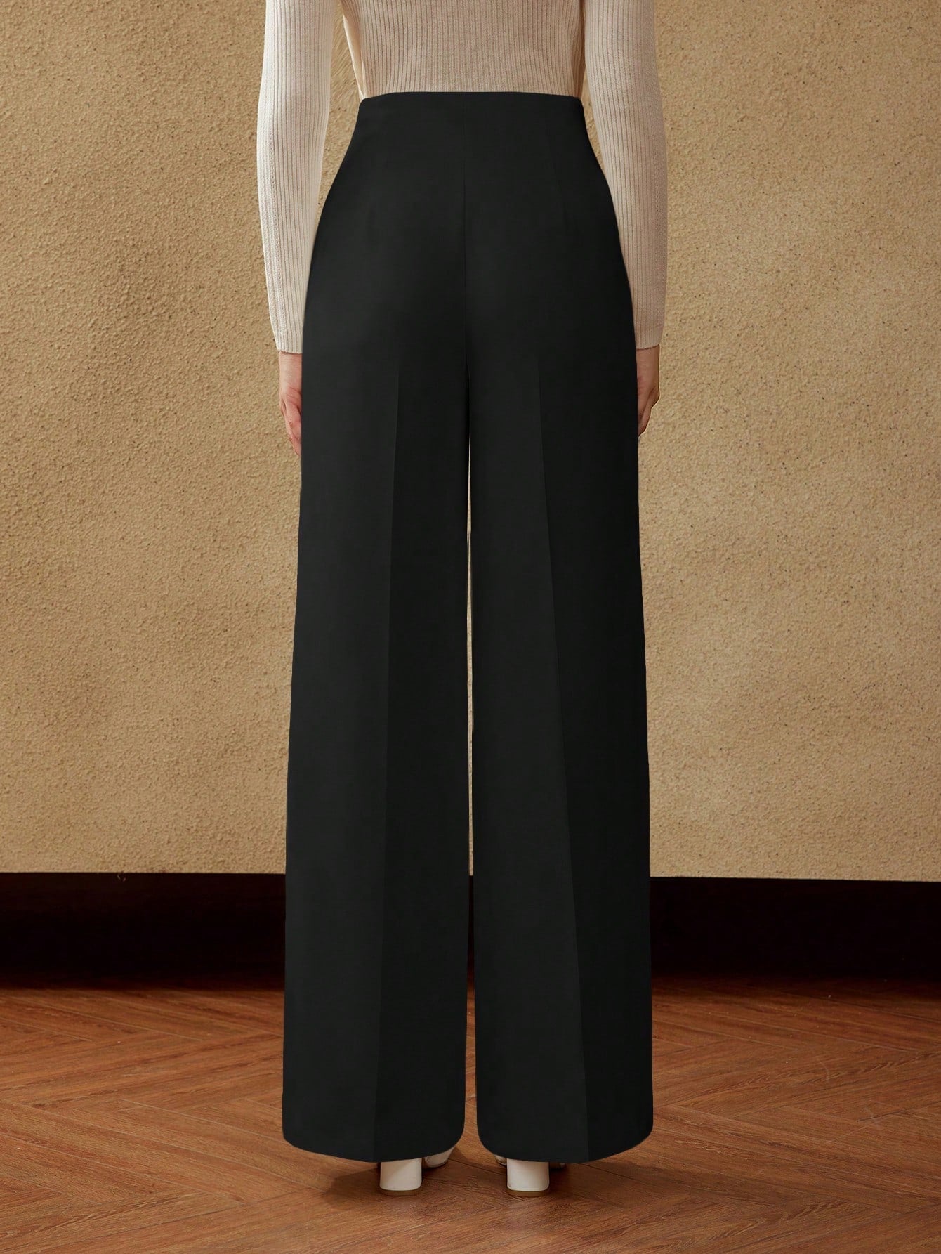 Calça Pantalona Feminina Alfaiataria Elegante