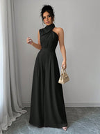 Macacão Feminino Pantalona Elegante Assimétrico