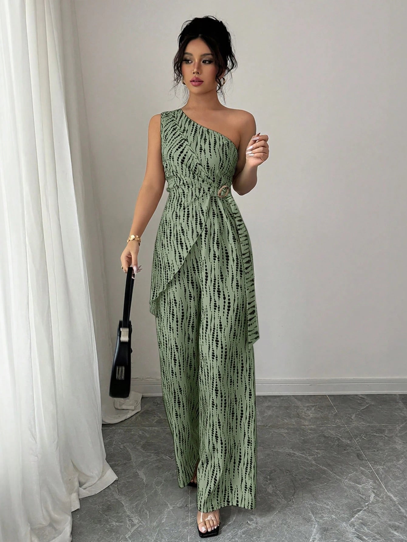 Macacão Feminino Um Ombro Só Elegante