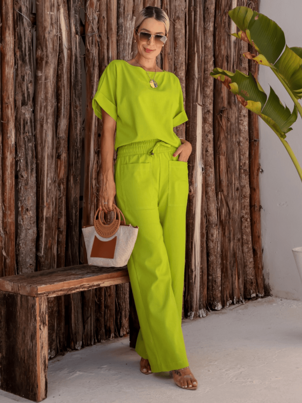 Conjunto Feminino de Linho