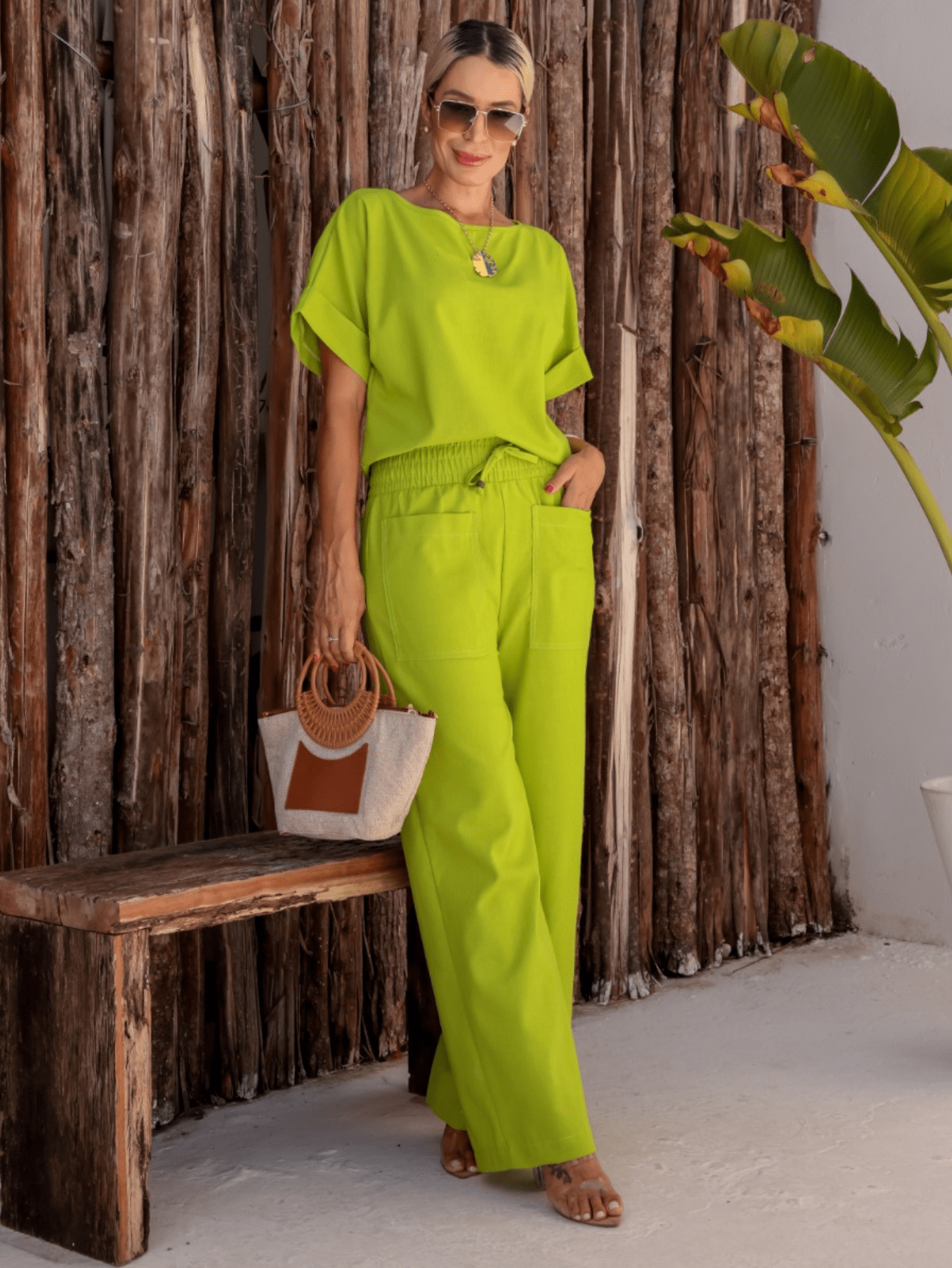 Conjunto Feminino de Linho