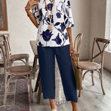 Branco e Azul Marinho