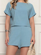 Conjunto Feminino Alfaiataria Blusa e Short