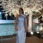 Vestido Longo Elegante com Alça de Fita – Lolita