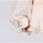 Vestido Feminino Acetinado Plissado -  Izuke