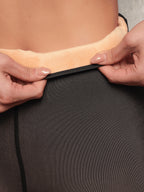 Meia Calça Peluciada Feminina Translúcida