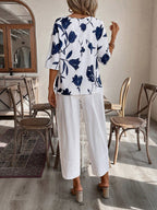 Conjunto Feminino Blusa Meia Manga e Capri