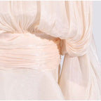 Vestido Feminino Acetinado Plissado -  Izuke