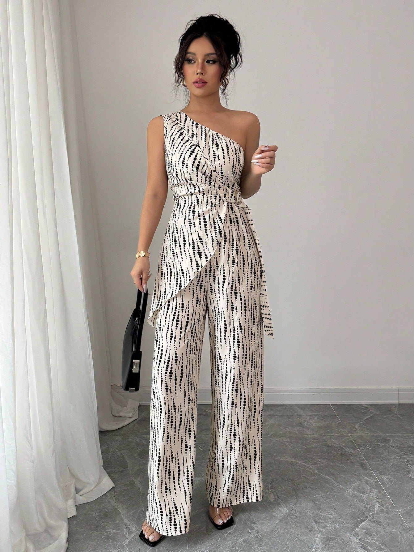 Macacão Feminino Um Ombro Só Elegante