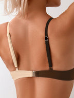 Biquíni Feminino Cruzado Duas Cores com Bojo Hot Pant