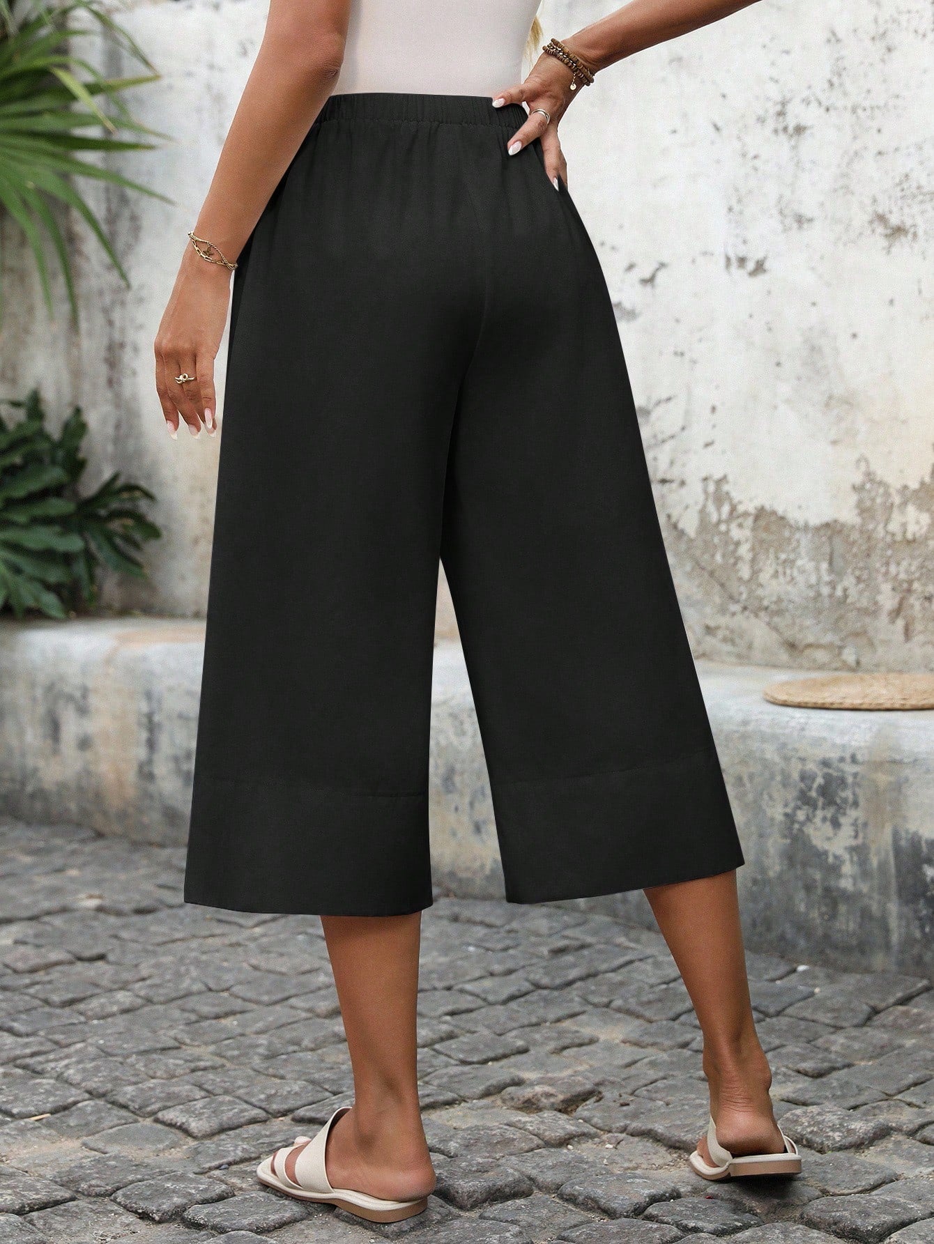 Calça Capri Pantalona Feminina 100% Algodão