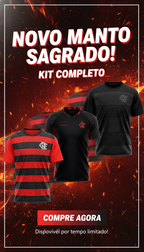 Kit 3 Camisas Masculina Flamengo – Blood + Confirm + Shout: 🔥 Compre 1 kit, leve 3 camisas — Edição Limitada