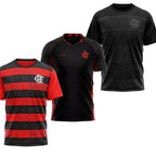 Kit 3 Camisas Masculina Flamengo – Blood + Confirm + Shout: 🔥 Compre 1 kit, leve 3 camisas — Edição Limitada