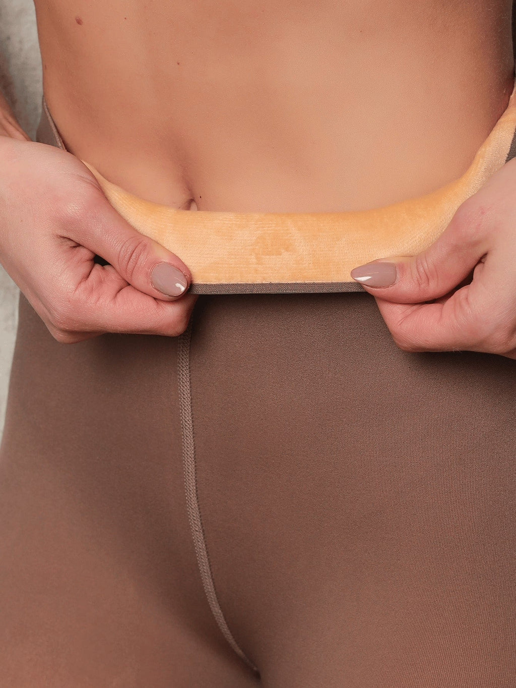 Meia Calça Peluciada Feminina Translúcida