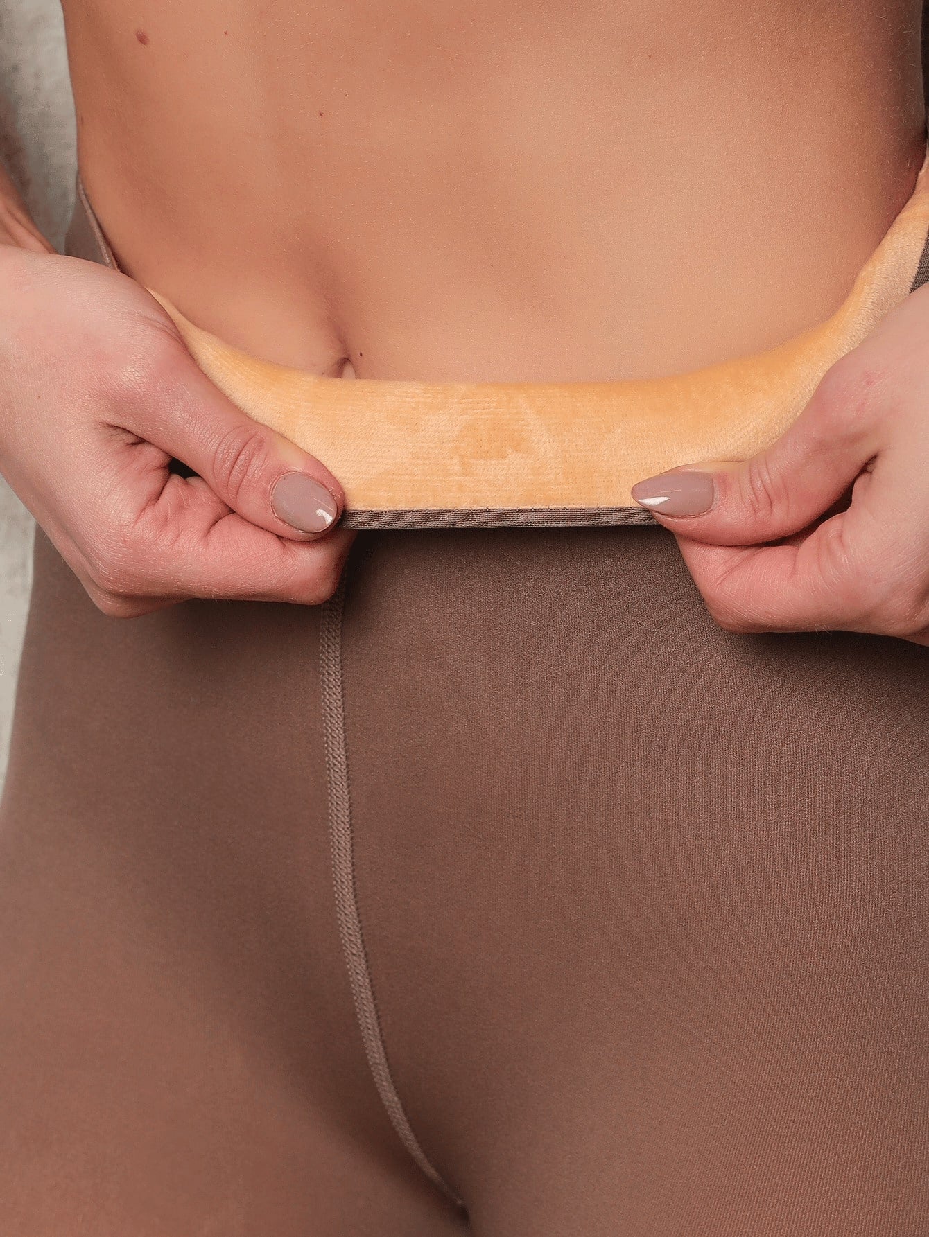 Meia Calça Peluciada Feminina Translúcida