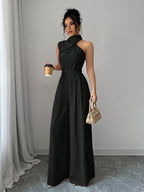 Macacão Feminino Pantalona Elegante Assimétrico