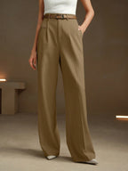 Calça Pantalona Feminina de Alfaiataria Elegante