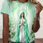 Camiseta Nossa Senhora – Devoção, Beleza e Proteção no Seu Dia a Dia