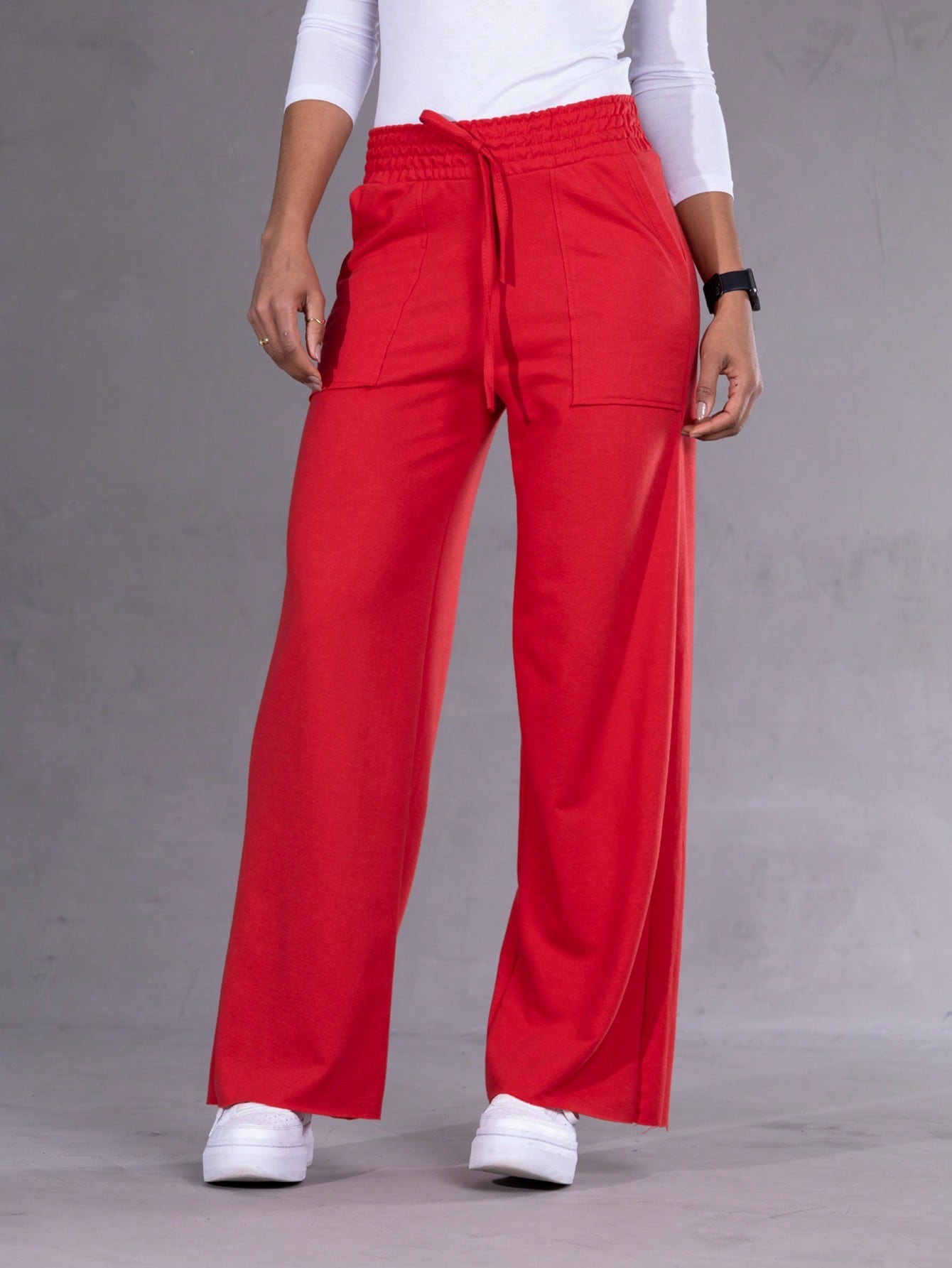 Calça Pantalona Feminina Moletinho