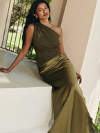 Vestido Feminino Elegante Ombro Único - Julissa