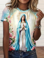 Camiseta Nossa Senhora – Devoção, Beleza e Proteção no Seu Dia a Dia
