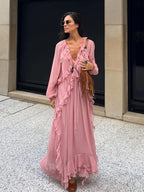 Vestido Feminino Longo Boho - Fabricia