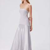 Vestido Tomara que Caia Aura – Cinza Glacial