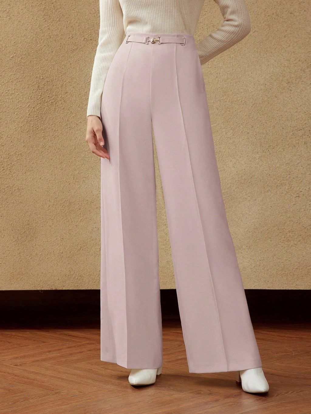 Calça Pantalona Feminina Alfaiataria Elegante