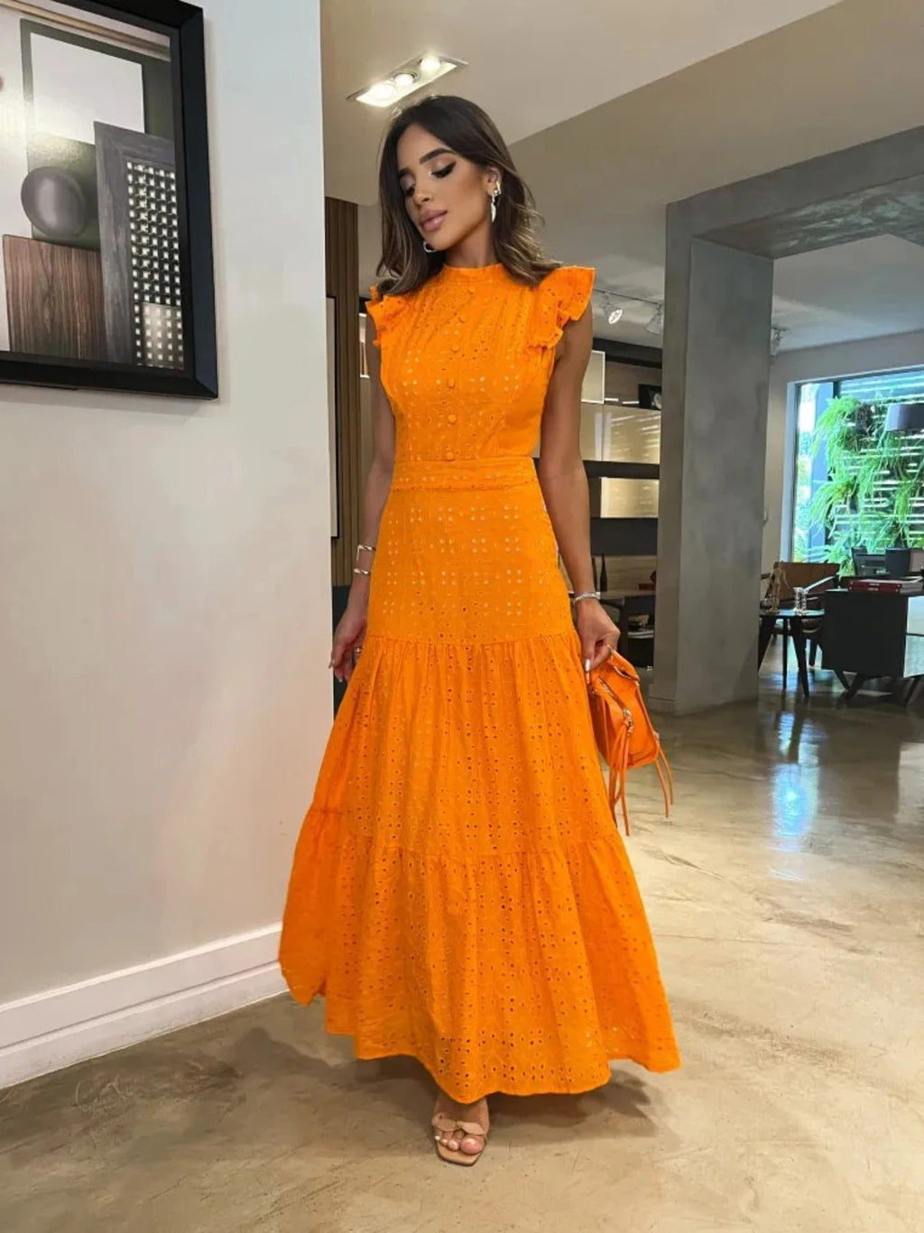 Vestido Feminino Elegante Midi - May