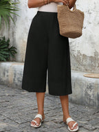 Calça Capri Pantalona Feminina 100% Algodão