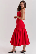 Vestido Feminino Midi Rodado - Loren
