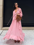 Vestido Feminino Longo Boho - Fabricia